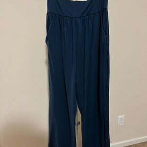 HALARA Navy Wide Leg Pants